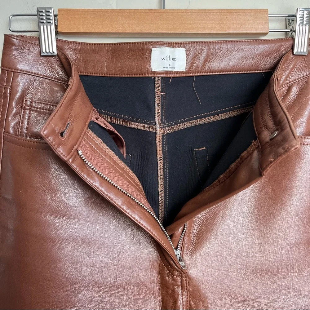 aritzia wilfred melina vegan leather pants - Picture 5 of 12